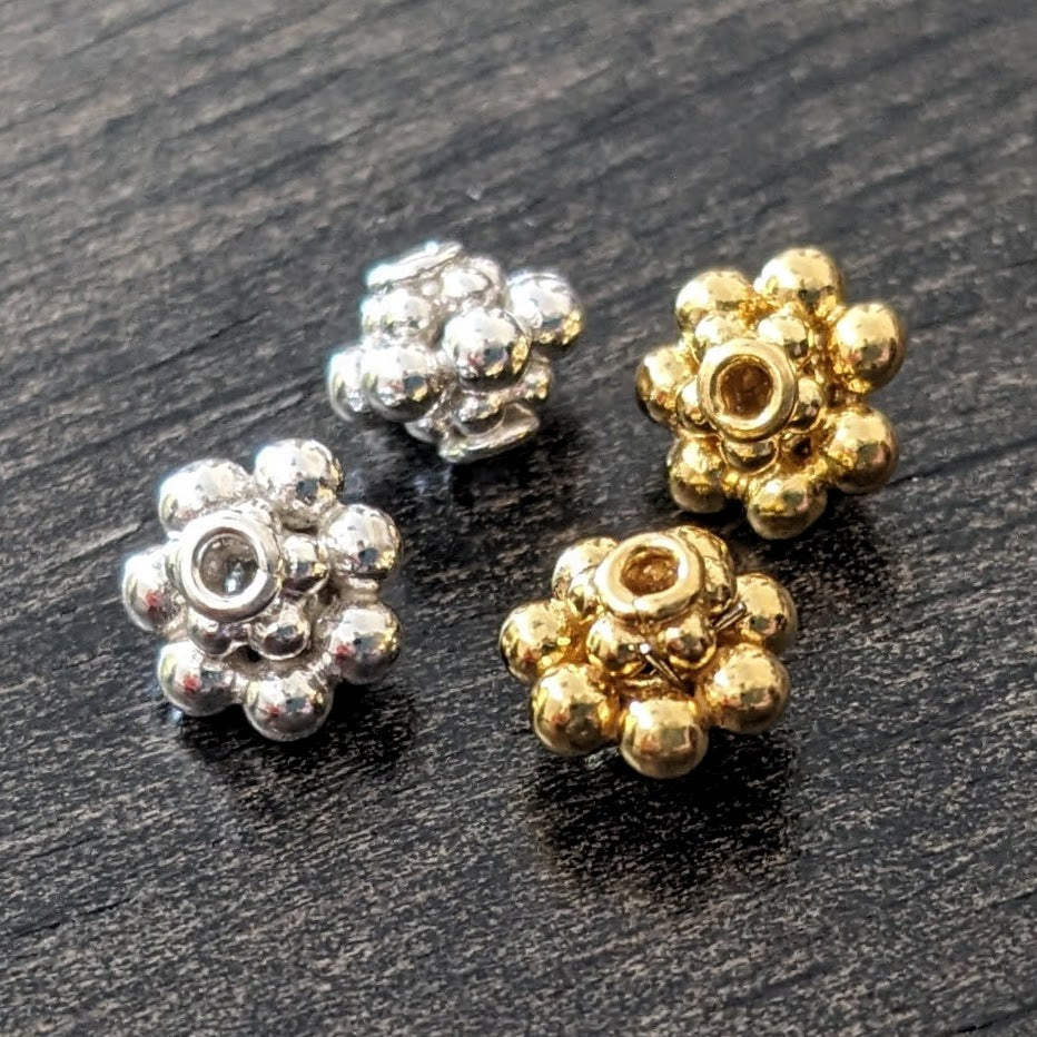 CLEARANCE Bali Bumpy Spacer Beads, 5.4 x 7mm (1.3mm hole) - sold individually