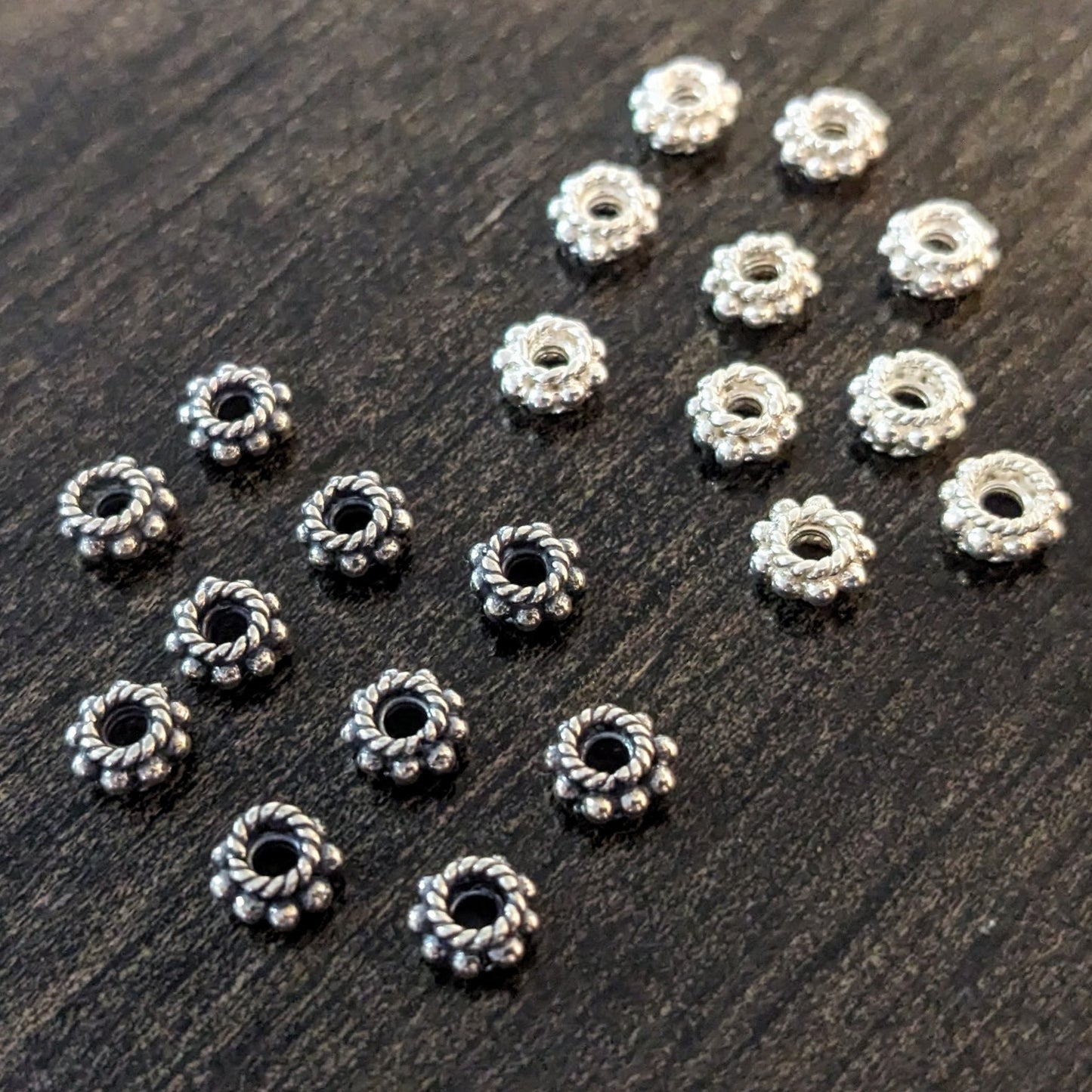 Bali Rondelle Spacer Beads 2.7mm x 5.3mm (1.5mm hole) - sold individually