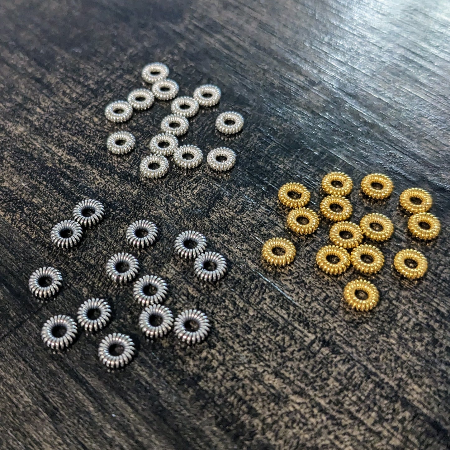 CLEARANCE Bali Twisted Wire Spacer Beads, 4.8mm x 1.4mm (1.5mm hole) - sold individually