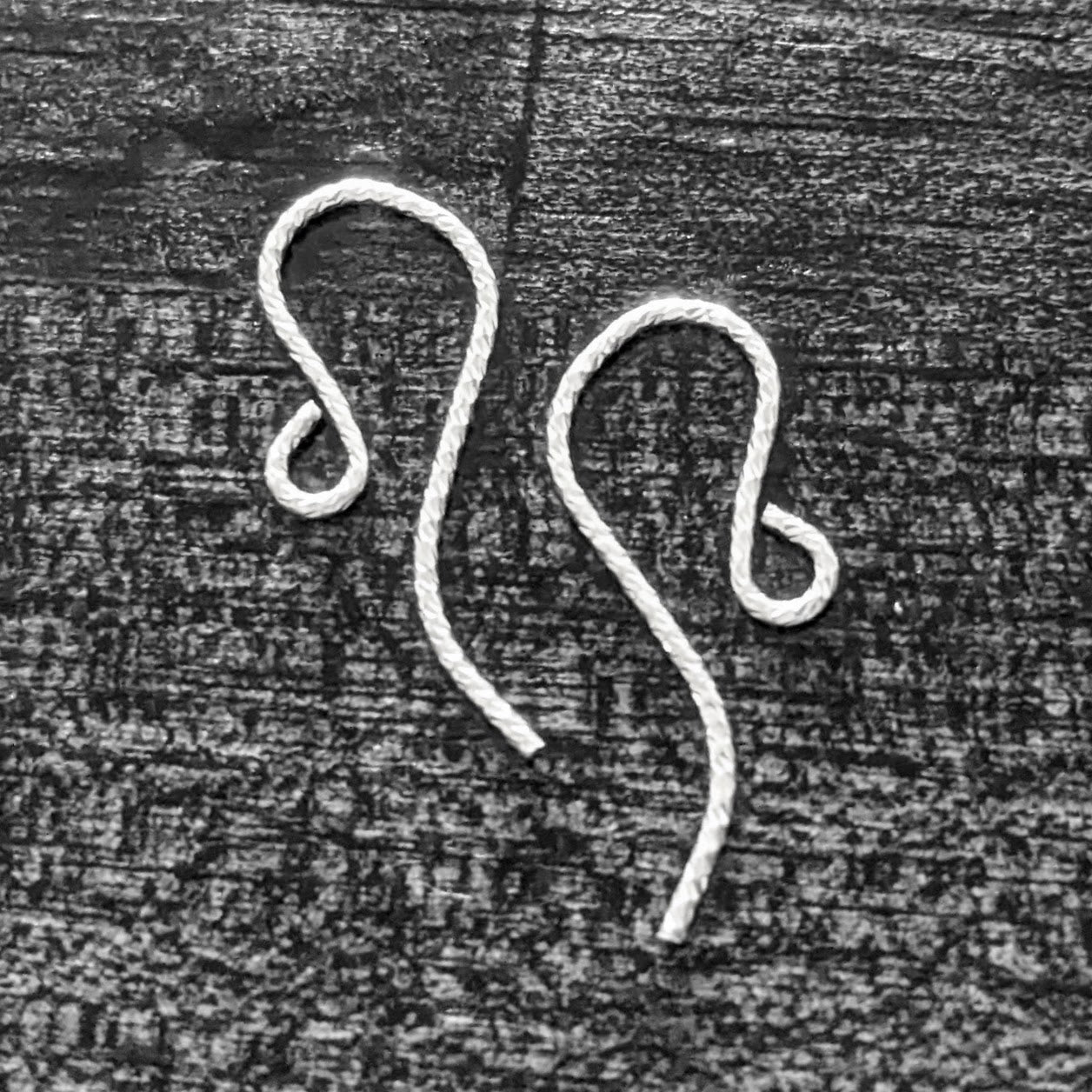 CLEARANCE French SPARKLE Ear Wires, 21 gauge, 20mm x 11mm - sold by the pair