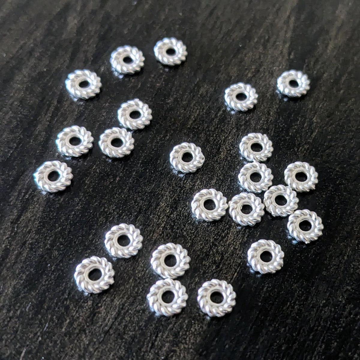 Bali Brass Spacer Beads, 4.9mm x 1.2mm (1.5mm hole) - sold individually