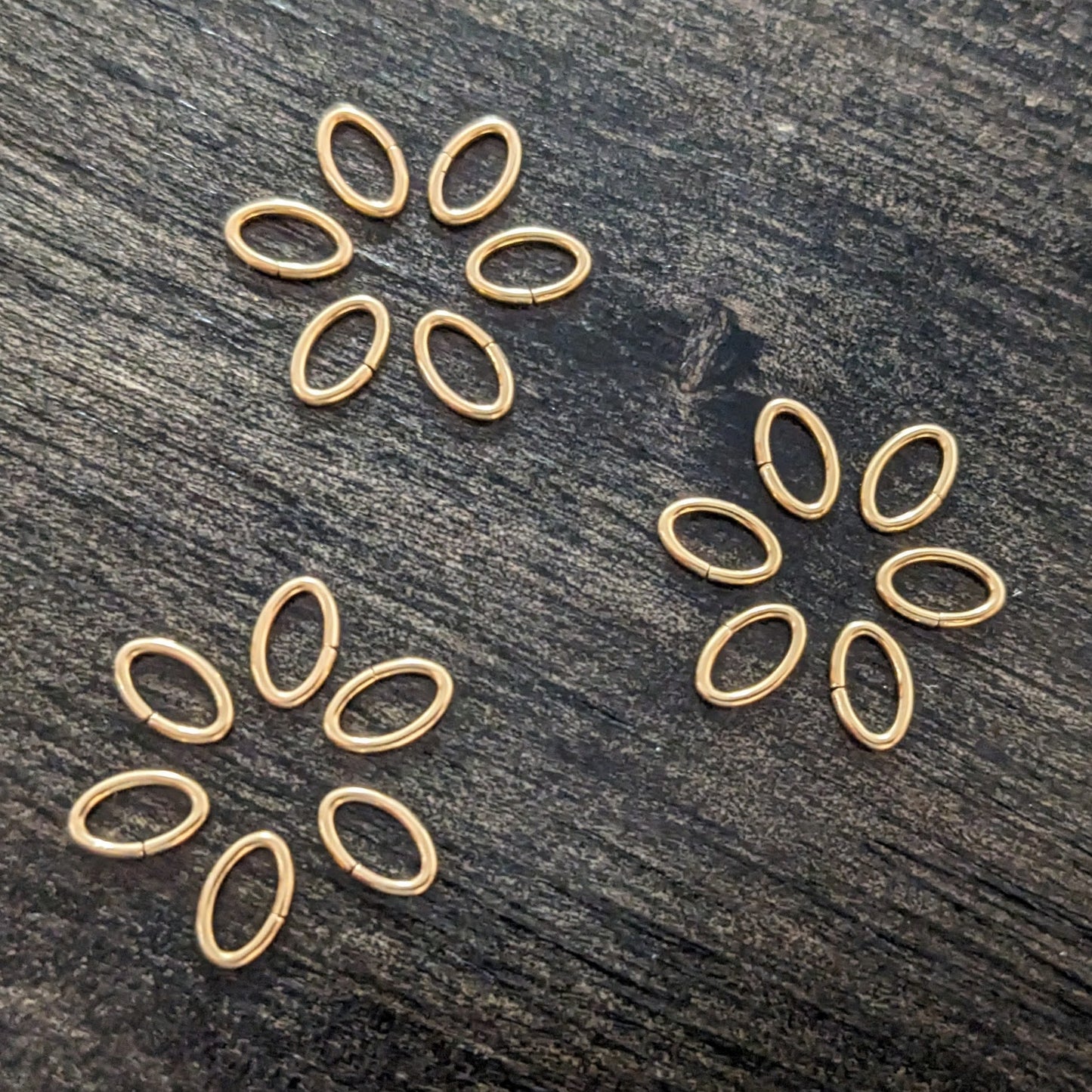 Open Oval Jump Rings - sold in sets of 10