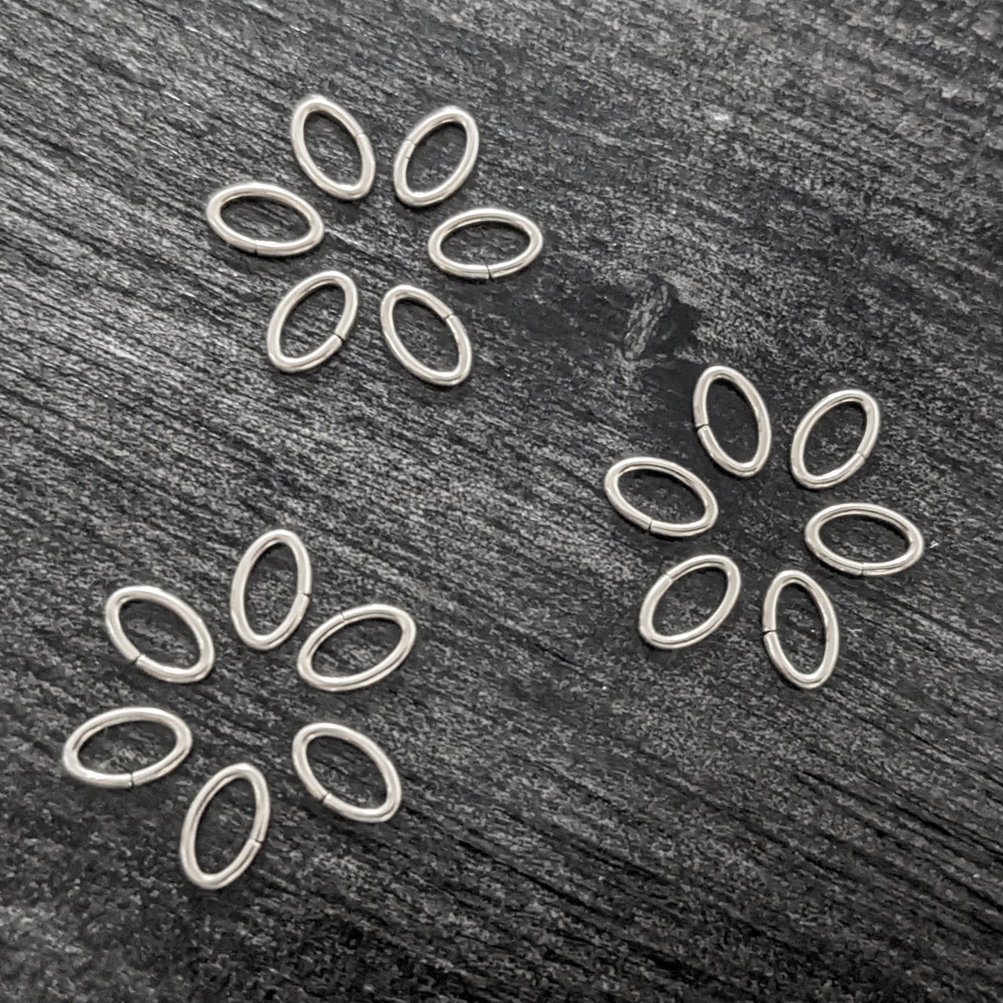 Open Oval Jump Rings - sold in sets of 10