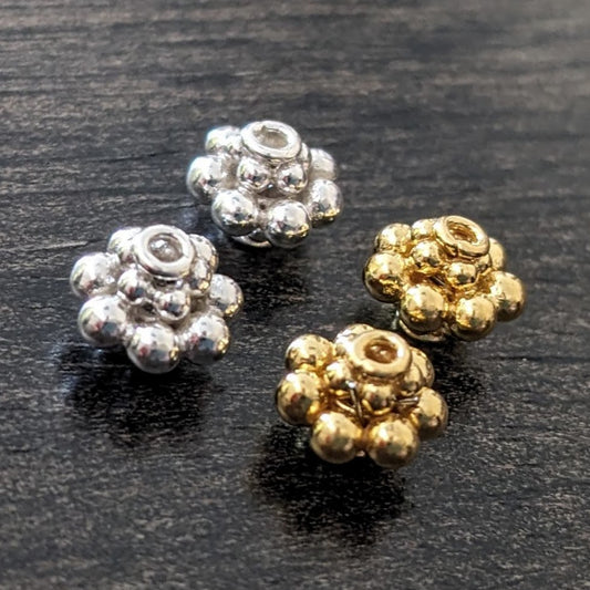 CLEARANCE Bali Bumpy Spacer Beads, 5.4 x 7mm (1.3mm hole) - sold individually