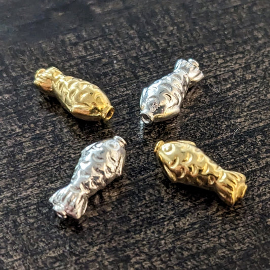 REDUCED Bali Koi Fish Beads, 13mm x 5.3mm (1mm hole) - sold individually