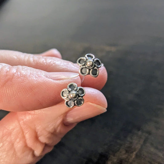 Bali Large Flower Headpins, 22 gauge, 55mm long, 8mm head - sold by the pair