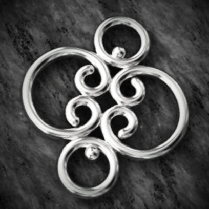 CLEARANCE Bali Loopy Chandelier, 13mm x 15mm, Sterling Silver or Gold Vermeil - sold by the pair