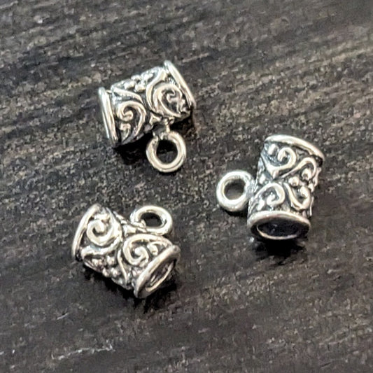 Bali Victorian SLIDER Bail with closed loop, 8mm x 5mm (2.5mm opening) - sold individually