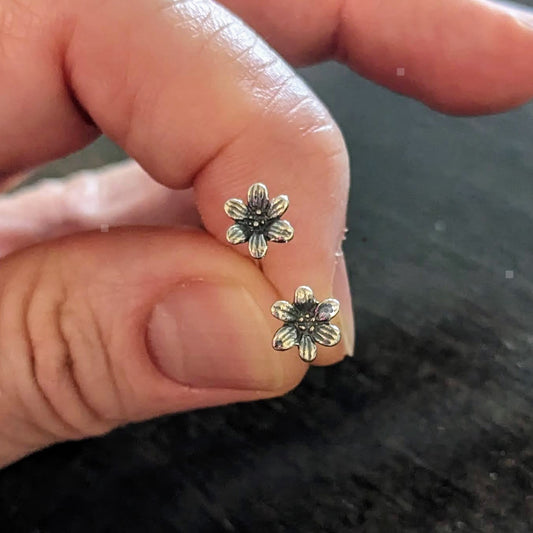 Bali Star Flower Headpins, 24 gauge, 50mm long, 7mm head - sold by the pair