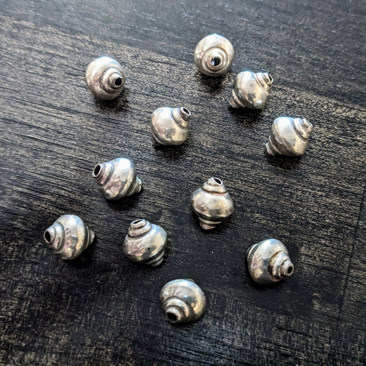 CLEARANCE Hill Tribe Fine Silver Bicone Beads, 8.5mm x 9mm - sold individually