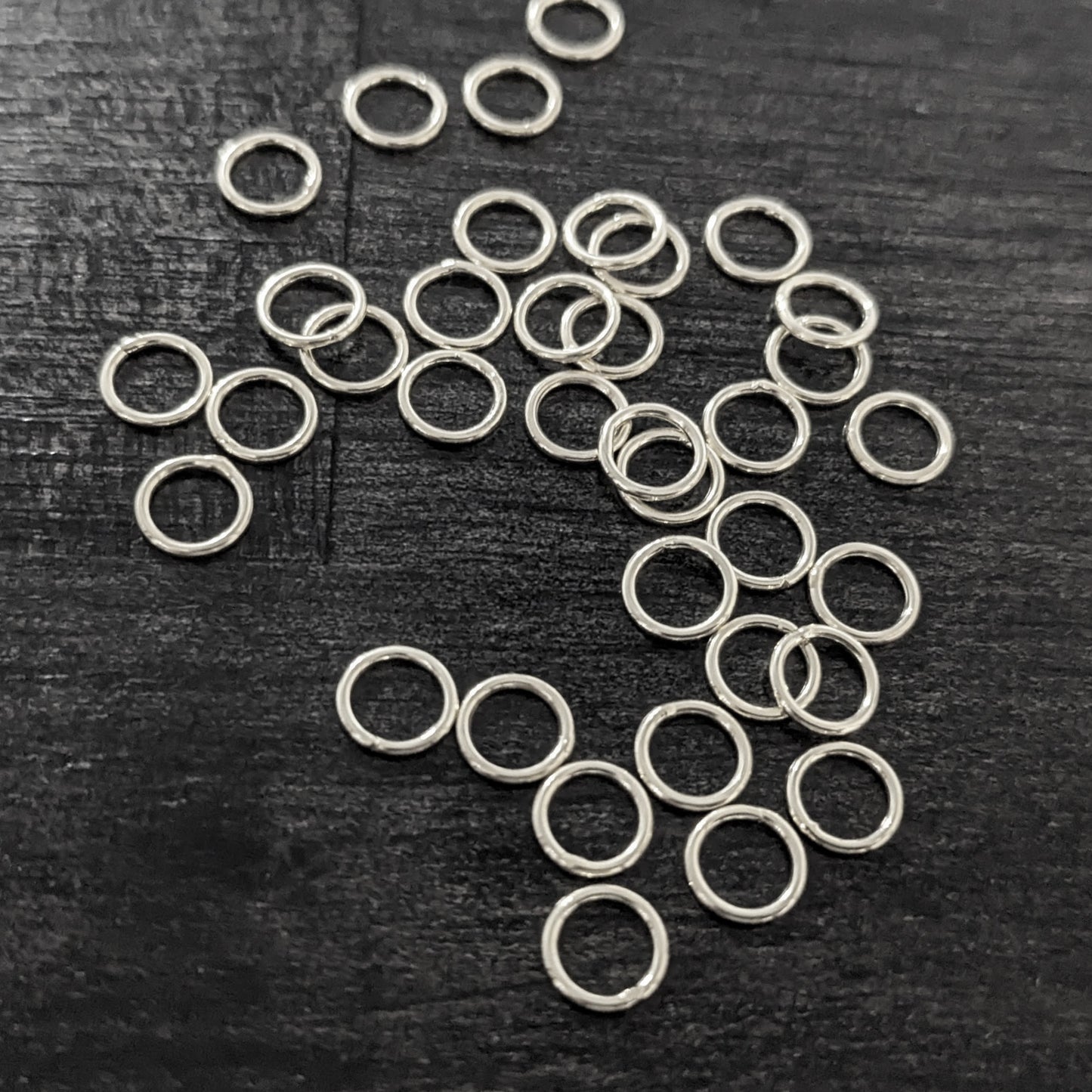 Bali Round Jump Rings in sterling or gold vermeil - sold in sets of 10
