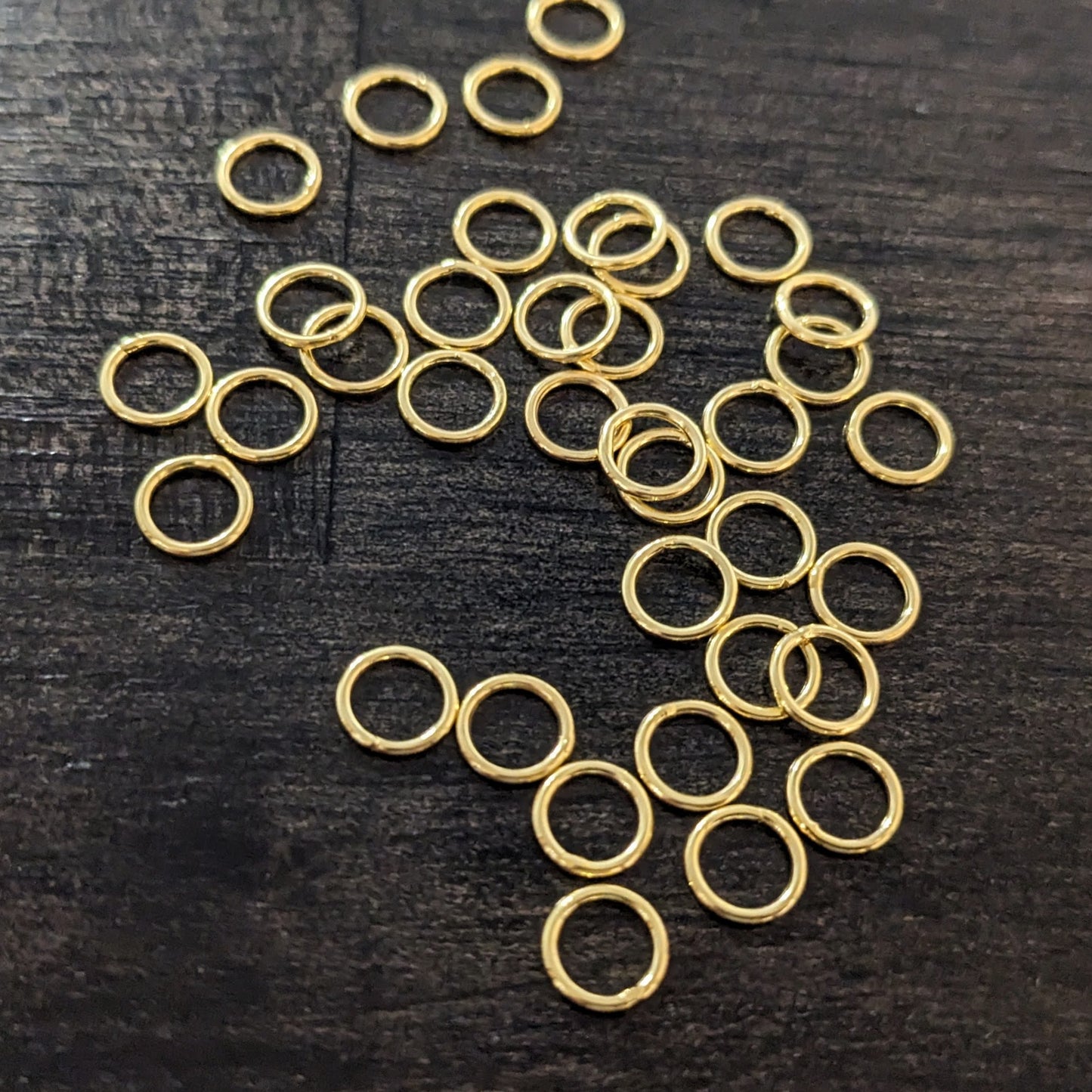 Bali Round Jump Rings in sterling or gold vermeil - sold in sets of 10