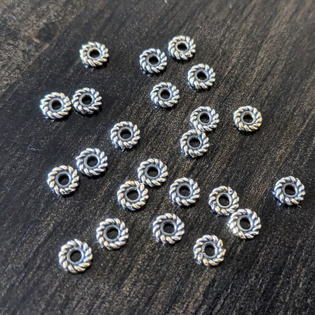 Bali Brass Spacer Beads, 4.9mm x 1.2mm (1.5mm hole) - sold individually