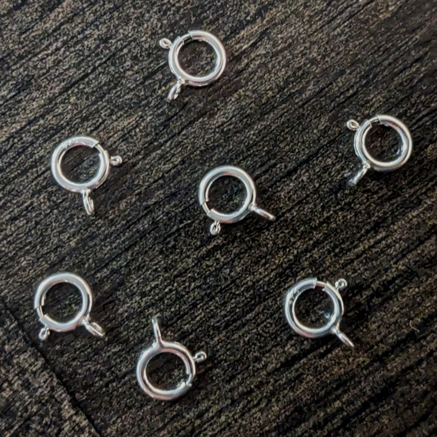 Spring Ring Clasps, 6mm, closed loop - sold individually – Snowshoe ...